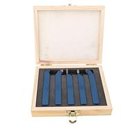 Outil de tournage de tour, 5pcs outil de tour en carbure à pointe soudée ensemble d'outils de tournage pièces de machine-outil pour tours généraux, tours semi-automatiques et automatiques (12×12mm)