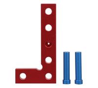 Outil de Traçage Précision 90° Auto-centrant, en Alliage D'aluminium | Mini Règle Rouge, Marquage Haute Précision, pour Menuiserie, Meubles, Coins de Boîte, Panneaux