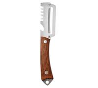 Outil de tranchage, éplucheur polyvalent pour échalots, 19,1 x 3,1 cm, outil antidérapant avec couvercle de protection, rasoir à légumes en acier massif, râpe multi-lames avec poignée ergonomique