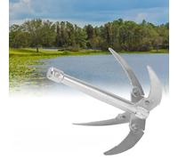 Outil D'élimination des Racines de Mauvaises Herbes, Rasoir Pliable à 4 Griffes avec Corde de 10 M, Coupe-herbe Aquatique, Faucille D'ancrage, Coupe-herbe, Plantes pour la Pêche,