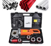 Outil D'enfilage De Tuyaux Électrique, 2000/2300W, Portable, 4/6 Matrices | Moteur En Cuivre Pur, Avant/arrière, For Tuyau Galvanisé Au Feu De Gaz De Plomberie, Comprend Une Boîte De Rangement(Type30)