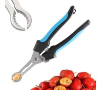 Outil dénoyauteur d' de cuisine, gadget ergonomique en acier inoxydable pour aubépine - Extracteur de noyaux de cerise, pour fruits, légumes, fraises, jujujures rouges et utilisation en cuisine