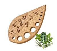 Outil détacheur de tiges pour légumes verts En bois multifonction à 8 trous