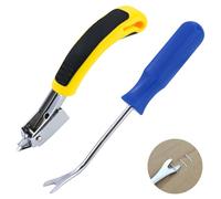 Outil d'extraction d'agrafes avec pointe en U, extracteur d'agrafes robuste, extracteur d'agrafes pour meubles, planchers, caisses en bois, carton, cadre photo, tapis