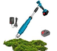 Outil d'extraction de Mauvaises Herbes électrique sans Fil, désherbeur à 3 Griffes avec 2 Piles (5 cellules), Outil de désherbage à Long Manche pour pelouse, Cour, Jardin 1 Battery