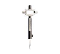 Outil d'installation de cylindre de serrure - Clé universelle | Serrurier | Échelle de mesure intégrée pour un alignement précis, installation et retrait rapides du cylindre, outil portable pour