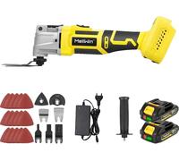 Outil d'oscillation multifonctionnel, moteur sans balai, vitesse variable, 2 batteries 7500mAh