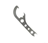 Outil d'ouverture de seau 200 mm pour couvercles hermétiques 200 mm | Mélange en alliage d'aluminium, double fonction de clé, taille de 20 cm, pour une utilité polyvalente, prise en main facile