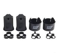 Outil électrique 12 V pour boîtier de batterie 3S Li-ion avec port fendu pour perceuse à main, tournevis, boîtier en plastique noir, deux ensembles