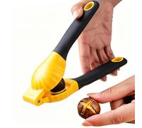 Outil Éplucheur Pour Les Châtaignes Pince Écaleuse Ergonomique Ouvre-Coque | Ouvre-châtaignes Pour Maison Cuisine Cerneaux Pacanes Amandes Noisettes Fruits à Coque Jaune