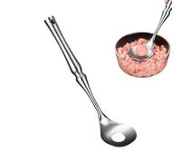 Outil Fabrication Boulettes Scoop à Boule de Riz Manche Long pour Presser | Cuillère pour Boulettes en Acier Inoxydable Pour Maison Cuisine Restaurant Appartement Barbecue Préparation de