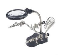 Outil manuel robuste avec double éclairage LED lumineux et lentille en verre optique de qualité supérieure pour des travaux de soudure détaillés sur les tableaux de dérivation, le nettoyage de bijoux