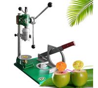 Outil manuel vertical d'ouverture de noix de coco, appareil à poignée unique en acier inoxydable pour la maison et une utilisation commerciale, machine d'ouverture de trou portable
