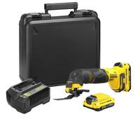Stanley Outil multifonction FATMAX V20 SFMCE500D2K-QW 18V 8k-18k Mallette, 2x2Ah, chargeur 2Ah