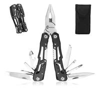 Outil multifonction 13 en 1 avec pince, tournevis, couteau, scie, etc. Outil multifonction pour plein air, camping, pêche, plein air, mini outil, cadeau idéal pour homme et femme