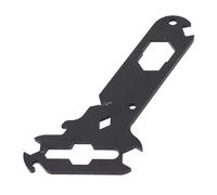 Outil multifonction 14 en 1 pour technicien : clé à molette, dénudeur, ouvrebouteille, écrou papillon - acier traité noir mat - idéal campingcar, bateau et véhicule