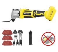 Outil multifonction, 25 000 oscillations par minute, moteur sans balais, sans batterie, adaptateur secteur 100V-240V, prise de type C (norme européenne)
