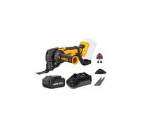 Outil multifonction Batterie Lithium 4Ah 20V 6 vitesses variables Poncer Couper Gratter Scier 11 Accessoires + Chargeur