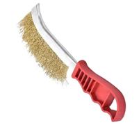 Outil Multifonction Brosse Métallique Plaquée Cuivre | (Brosse En Acier Inoxydable, 1 Pièce) Manche Long Grille De Cuisine Retrait Spécial La Plaque