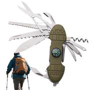 Outil multifonction de camping - Gadgets de poche portable - Avec tournevis - Pour réparation de vélo en plein air, randonnée, chasse, pêche, hommes, femmes, , père