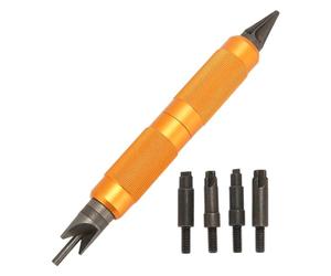 Outil Multifonction de Préparation de Boîtier à Double extrémité, Outils Manuels D'ébavurage de Chanfrein de Boîtier, Alésoirs de Nettoyage de Poche D'amorce de Résistance au