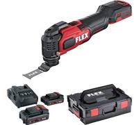 OUTIL MULTIFONCTION FLEX MT18.0-EC BRUSHLESS 18V 2,5AH - 2 BATTERIES + CHARGEUR + COFFRET - 531018