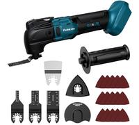 Outil Multifonction Oscillant Sans Fil pour Makita 18V Batterie | Scie Oscillante Multitool à 6 Vitesses Réglables, Scie Multifonction pour Enlever, Gratter, Couper (Sans Batterie)
