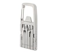 Outil Multifonction Porte-clés 13 en 1, Outil Multifonction Pliable Portable en Acier Inoxydable avec Pince, Ouvre-bouteille, Tournevis pour L'extérieur, Idéal pour les Amateurs
