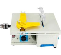 Outil multifonction pour bijouterie - Mini-scie circulaire de table, ponceuse, polisseuse et graveuse pour jade/pierre - 750 W - 220 V - Structure métallique - Convient aux débutants - Blanc
