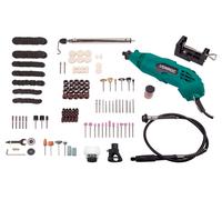Outil multifonction rotatif 160W avec arbre flexible | 232 accessoires incl.