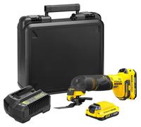 Stanley SFMCE500D2K-QW V20 Outil oscillatoire (18V/2x2,0Ah), coffret