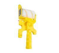 Outil Multifonction sans Angle Mort de Peinture Murale pour Murs | Brosse à Tête Remplaçable, Abs Léger et Portable, Finition Jaune, Usage sur Plafonds et Bords