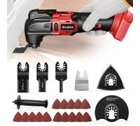 Outil multifonction sans fil, 6 vitesses, moteur sans balais, 23 accessoires