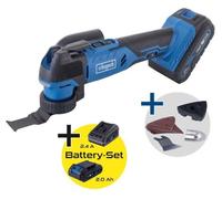 Outil multifonction sans fil C-MT40-X SCHEPPACH 20V IXES - Batterie 2Ah + chargeur 2.4A - scier, couper, poncer