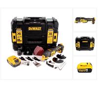 Outil multifonction sans fil DeWalt DCS 356 NT 18 V sans balais + 1 batterie 5,0 Ah + 19 accessoires + TSTAK - sans chargeur