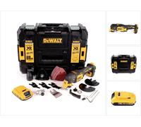 Outil multifonction sans fil DeWalt DCS 356 NT 18 V sans balais + 35 accessoires + 1 batterie 2,0 Ah + TSTAK - sans chargeur