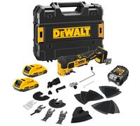Outil multifonction sans fil DeWalt DCS358D2 QW | 18V | Oscillation : 0 à 19 000 oscillations par minute | 2 batteries de 2,0 Ah