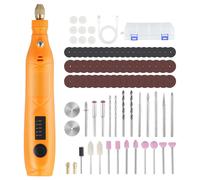 Outil multifonction sans fil - Mini-ponceuse/graveuse - 3,7 V - 5 vitesses - Rechargeable par USB - 105 accessoires