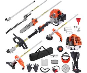 Outil multifonctionnel 6 en 1 pour la taille des haies Taille-haie à essence 43 cm³ Débroussailleuse