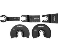 Outil multifonctionnel GRAPHITE 500 W, nombre de vibrations 8000-16000 min1, angle d'oscillation 5°, l'adaptateur permet d'aspirer les copeaux