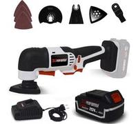 Outil multifonctions à batterie 20V X-Performer XPMLT20LI + Batterie 4 Ah + chargeur - Ponce, Coupe - Angle 3.0 degres G