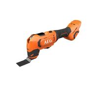 AEG - Outil Multifonction Multitool - Sans Fil - Découpe de Matière, Ponçage, Polissage, Sciage, Fraisage, Décapage, Raclage - 6 Vitesses - Poignée Softgrip - Batterie Pro18V - BMT18-0