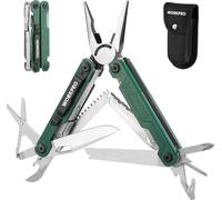 Outil Multitool Pince multifonctionnelle en acier inoxydable 18 en 1 Camping Réparer Vert