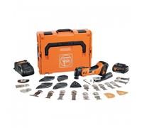 Outil oscillant Multimaster sans fil AMM 700 MAX TOP 18V 4Ah AS avec accessoires, 2 batteries et 1 chargeur dans un coffret L-BO FEIN