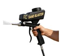 Outil pneumatique réglable anti-fuite | Power Media Poudre de sablage pour enlever les taches de peinture, métal, bois, verre, béton, carrelage d'armoire, meubles