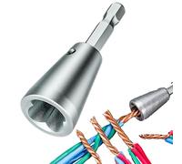 Outil pour retourner les câbles avec perceuse | Connecteur et attacheur multifonction pour raccordement de câblage, éplucheur et enrouleur de fils | Pour atelier de garage et inspection d'équipements