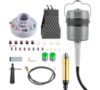 Outil rotatif électrique SucceBuy, 780 W, 25 000 tr/min, outil rotatif à arbre flexible avecà pédale, moteur suspendu avec 112 accessoires, idéal pour poncer, polir et couper