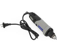 Outil rotatif - Mini meuleuse/graveuse - 400 W sans balais - 5.000-28.000 tr/min - plage de serrage 0,6-6,5 mm - prise UE 220 V - câble 1,6 m - longueur 27 cm - argenté