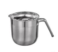 Outil séparateur d'œufs pour cuire jusqu'à 5 œufs à la fois | Cuvette intégrée, bec verseur en V, pas de gouttes, finition argentée, indispensable