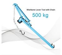 Outil universel à levier pour biellettes - Chaîne réglable - Acier au carbone - Capacité de charge : 500 kg - Bras de levier - Pied de biche